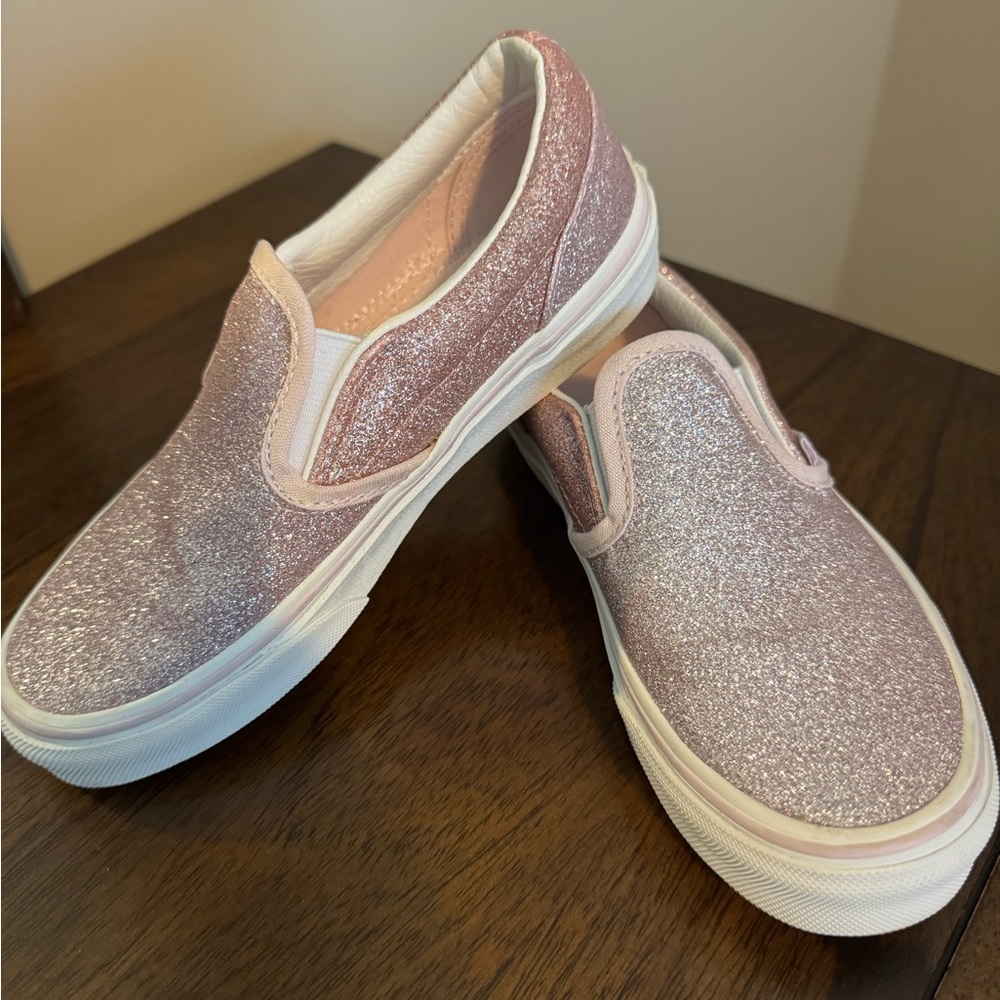 VANS -Sparkly Pink Slip-On